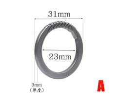 Titanium Alloy Mechanical Press Key Ring Pendant Light Strong EDC Gadget Simple Mini Clasp Round Keychain Fit A Variety Of Keys