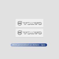 For  Volvo Rdesign AWD C30 C70 S40 S60 S70 S80 S90 V40 V50 V6 3D Metal Emblem Sticker Car Interior Decoration Decals Accessories