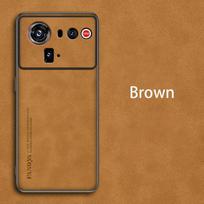Retro Leather Skin Feel Case For ZTE Nubia Z80 Ultra Z80Ultra Shockproof Matte Silicone Soft Case Cover ZTE nubia Z80 Ultra