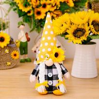 Adorable New Style Bee Plush No Face Elder Gnome Doll For Cozy Home Decoration
