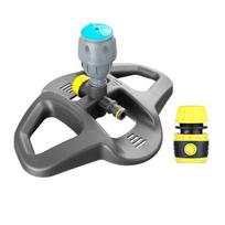 Plastic 360° Automatic Rotating Sprinkler Universal Tandem Nozzles Water Sprayer Durable Watering Sprinkler
