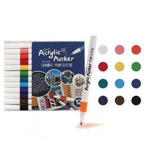 Graffiti 12/24/36/48/60 Colors Marker Pens Drawing Colorful Painting Pen  Ceramic Stone Disc Glass 12 Color