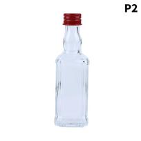 1Pc 50ml Home Glass Lead-free Decanter With Cover for Liquor  Small Wine Bottle Glass Beverage Bottle Bar Accessories