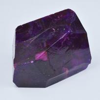 Huge Earth Mined Purple Sapphire Rough 155 Ct Natural CERTIFIED Loose Gemstone 95.8 mm approx violetinė
