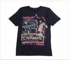 Retas vintažinis Hysteric Glamour The Cramps Unisex marškinėlis Gerbėjo dovana Grafinis trumpomis rankovėmis marškinėlis Unisex vyrams moterims Vasaros S įvairiaspalvis