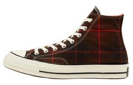 Converse Chuck Taylor All Star 70 Hi Black Orange Plaid 35