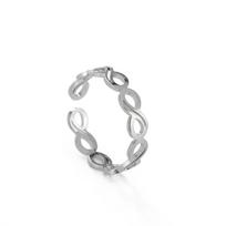 Skyrim Loop Infinity Symbol Stainless Steel Open Ring Women's Fashion Simplicity Anniversary Gift Jewelry Gift New Wholesale Adjustable sidabras