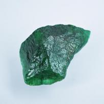 Natural Green Emerald Uncut Dyed Raw Rough 518.05 CT Loose Gemstone CERTIFIED 77.8 mm approx žalia