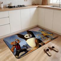 Cartoon K-Kung Fu Pandas Floor Mat Non-slip Quick-dry Diatomaceous Earth Bath Mat, Absorbent Doormat 40cm x 60cm