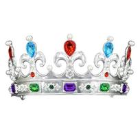 Shiny Baroque Queen Tiaras Luxury Rhinestone Diadem Temperament Bridal Headwear  Photography Props Vintage Crown