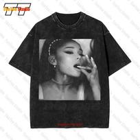 Ariana Grade Sweetener Tour Vintage Oversized TShirt ROV S black