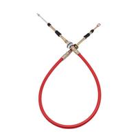 Shifter Cable Red Easy Installation Professional Heavy Duty Direct Replaces Automatic Transmission Eyelet Threaded for B&M raudona