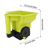 Hand Spreader Precision Handheld Spreaders Shaker Easy Crank Design Handheld Tool For Garden Grass Yard Snow Melt Driveway Road žalia