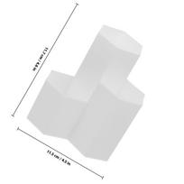 1Pcs Hexagon Pen Box Desktop Organizer for Stationery Cosmetics Face Cream Eyebrow Pencil Makeup Brushes Sturdy Smooth PP smėlis