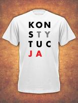 Konstytucja Koszulka Protest Polska Unia Europejska Mens T- Shirt - White M