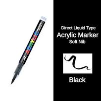 5/1 PCS 16 Colors Direct-liquid Acrylic Paint Pens Brush Marker Pen for Rock Painting Stone Glass DIY School Supplies Stationery