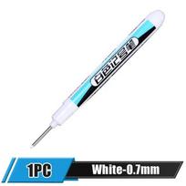 5-1PCS White Marker Pens Oily Waterproof Permanent Paint Markers Gel Pencil Tire Notebook Glass Painting Pen 0.7mm 1mm 2.5mm