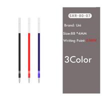 Japonija Uni 3 viename daugiafunkcinis gelinis rašiklis Jetstream įtraukiamasis rutininis rašiklis 0,7 mm/0,5 mm SXE3-507 Sklandžiai rašantis raštinės priemonė white