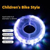 Rockbros Bicycle Wheel Light Smart 12 Led Flash Light Warning Light Kids Balance Mtb Bike Light Vibration Sensing Light 1Pcs