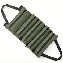 1Pc Multi-Purpose Canvas Roll Tool Bag Car Tool Organizer First Aid Kit Storage Wrap Heavy Duty Portable Multiple Zipper Pockets