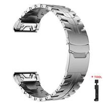 Quick Fit 22 26mm Titanium Strap for Garmin Fenix 8 51mm 7 7X 6 6X Pro Enduro 3 5 5X Plus Tactix 7 Stainless Steel Band Bracelet 22mm&Stainless steel band sidabras