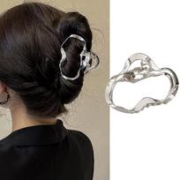 Gothic irregular Metal  Hair Clips, Strong Hold Shark Clamps, Punk Charm Hair Accessories for Women  Advanced sense shark clip