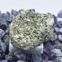 264.30 Ct Pyrite Crystal Raw Rough Natural CERTIFIED Loose Gemstone Chemical 45.1 mm approx auksinė