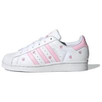 adidas Superstar J Pink Floral Embroidery Kids Sneakers White Cloud-White Clear-Pink IG7015 37⅓