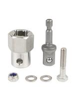 Cordless Drill Adapter With 1/2 Inch Socket Bit For Trailer Jack Crank Handle