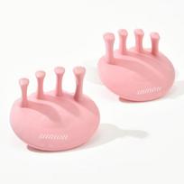2Pcs Arch Foot Trainer Fitness Leg Toes Plantar Function Exerciser Thumb Valgus Corrector Toe Splints Buttocks Arch Trainer rožinė