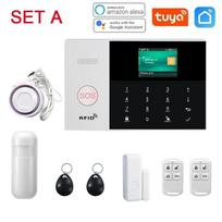 Apsaugos nuo vagystės signalizacijos rinkinys PG-103 WIFI + GSM Namų apsaugos nuo vagystės signalizacijos sistema Tuya Smart Alex Googlehome Balso valdymas