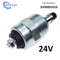 24V Sustabdymo išjungimo solenoidinis vožtuvas 0330001016 For Cumm IVECO VOLVO M-AN Isuzu Nauji automobilių priedai