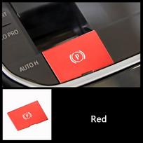 Electronic Handbrake Buttons Decals For BMW 3 Series G20 G28 - A Key Start Button Decoration Cover Trim Aluminum Alloy raudona