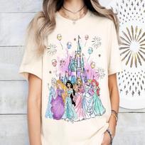 2025-26 Summer Fashion Mickey T-shirt Y2k Minnie Mouse Hat Printed 100% cotton printed T-shirt Unisex's Loose T-shirt S