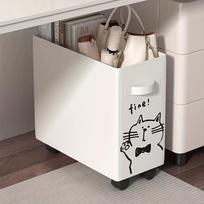 Office Moving Trolley with Wheels-Under-Desk Storage for Dorms,Perfect for Storing Books and Small Items,Office Supplies and Accessories,Shelf Basket cat balta