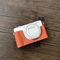 Handmade PU Leather Camera Half Case for Sony ZV1F ZV-1F ZV-1M2 ZV1M2 Bottom Opening Body Cover