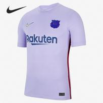 Nike Children's Sports Clothing Barcelona 21-22 Season Away Fan Version V-neck Pullover Football Short-sleeved Children's Style L