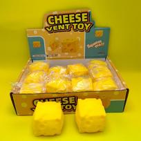 Cube Cheese Stress Ball Shapeable Non-Bounce Squeeze Fidget Toy Asmr Sensory Anti-Stress Easing Creative Birthday Gifts