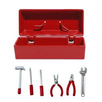 Scale 112 Dollhouse Toolbox Multi-Color With Storage Box Miniature Toolbox Screwdriver Red Handle Dolls Accessories