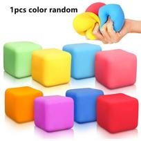 Color Cute Tofu Stress Balls Sensory Squishy Dough Fidget Toys For Stress Easing Best Gift For Adults Children