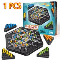 Link Triangle Chess Rubber Band Desktop Puzzle Toy For Children Multiplayer Interactive Family Game Enhances Logical Thinking