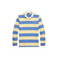 Polo Ralph Lauren Iconic Striped Long Sleeve Polo Shirt Men tops Yellow Blue MNPOKNI16821-452 XL