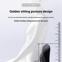Nonslip Memory Foam Vehicle Seat Pad Ergonomic Backrest Seat Cushion Removable Washable Ice Silk Cover For Long Drives mėlyna