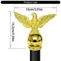 Outdoor Flagpole Hawks Toppers Golden Accent Rustproof Secure Installation For Standard Flag Displays 1