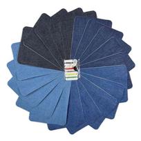 20/24 Pieces/Set Jeans Patches Denims Repair Patches Iron-On Patches Self-Adhesive Patches for Clothing Hole Repairing