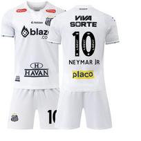 2425 Santos home football jersey No. 10 Neymar jersey white Brazilian league sportswear with advertising version #20