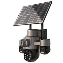 JUAN 4G Solar Triple-Lens Outdoor Security Camera CN plug (adapter included) Camera + 64GB Storage Card