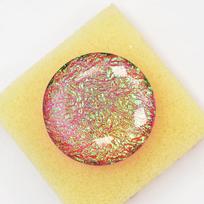 Natural 78.95 Ct Australian Monarch Fire Opal Round Cut Certified Loose Gemstone 30.9 mm įvairiaspalvis