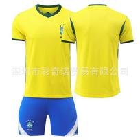 2026 World Cup Brazil home jersey 7 Vinicius 9 Endrik 10 Neymar football jersey set 16