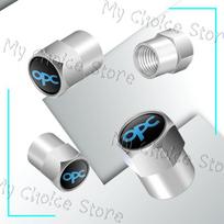 4Pcs OPC Line Emblem Metal Car Tire Valve Caps Wheel Stem Air Dust Covers For Opel Vauxhall Astra G H J K F Corsa Mokka Zafira